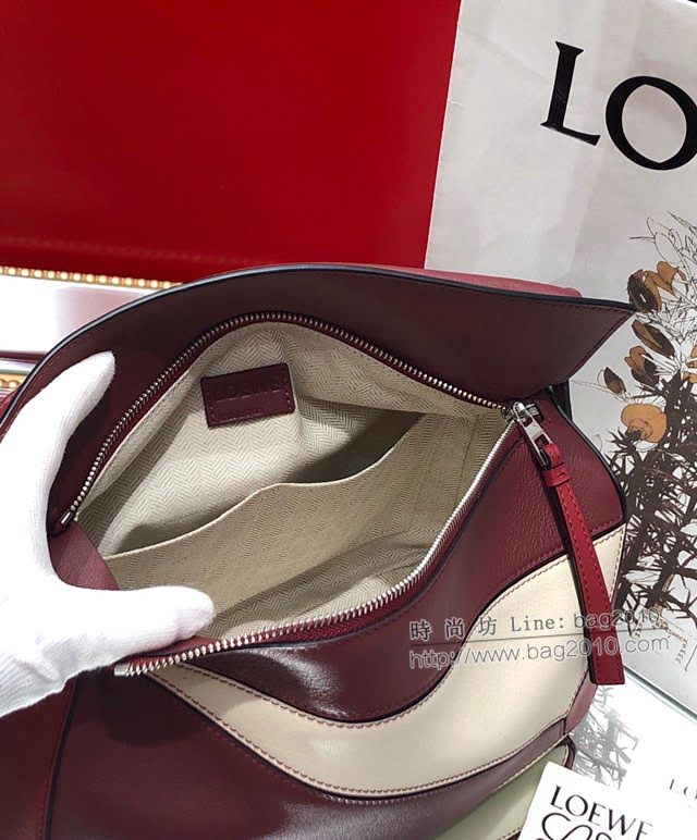 LOEWE經典爆款包包 羅意威中號Puzzle幾何拼接手提斜挎包 10171  tcl1139